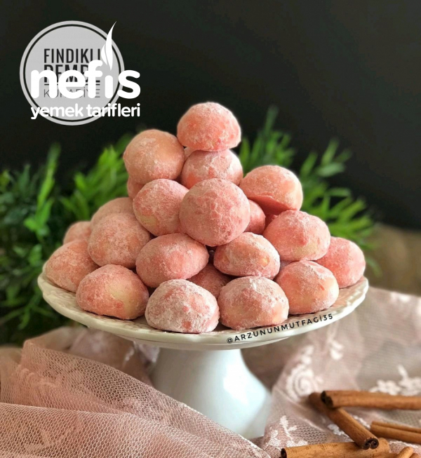 Teremyağlı Fındıklı Pembe Kurabiye Nefis Yemek Tarifleri