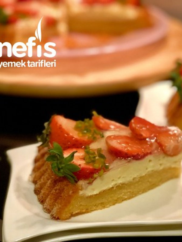 Çilekli Pamuk Tart Pasta (Kreması Olay Tarif) Resimli Anlatım Nefis