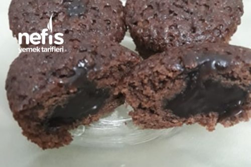 Teremyağlı İçi Çikolata Dolgulu Minik Top Kekler Nefis Yemek Tarifleri