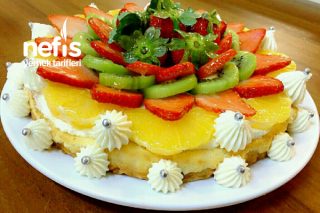 Bol Meyveli Orjinal Fransız Pastası (Enfes Kremasıyla) Tarifi