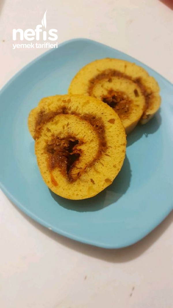 Elmalı Rulo Kek (şekersiz)