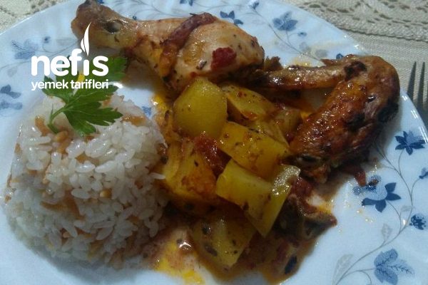 Konserve Menemen Ile Firinda Tavuk Nefis Yemek Tarifleri