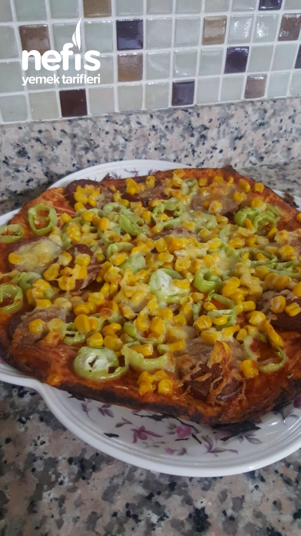 Hamur Yoğurmadan Lavaş Pizza