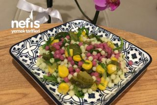 İki Renkli Kuskus Salatası Tarifi