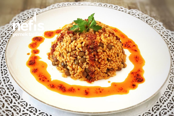 Yeşil Mercimekli Bulgur Pilavı