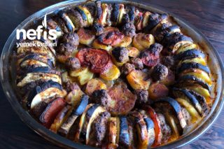 Köfteli Patlıcan Kebabı Tarifi