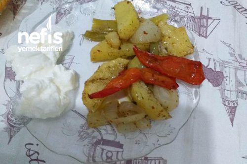 Fırında Patates Biber Soğan Tarifi