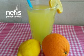 Limonata (Yarım Portakal Ve Yarım Limon İle 3 Litre) Tarifi