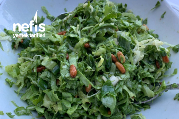 Fıstıklı Yeşil Salata (glutensiz)