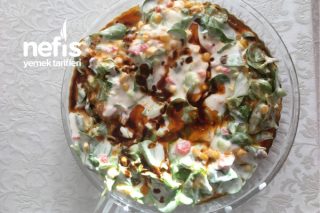 Yoğurtlu Köz Sebzeli Semizotu Salatası Tarifi