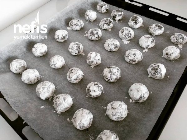 Tereyağsız/Margarinsiz Browni Tadında Enfes Çatlak Kurabiye Nefis