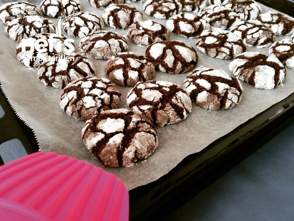Tereyağsız/Margarinsiz Browni Tadında Enfes Çatlak Kurabiye Nefis