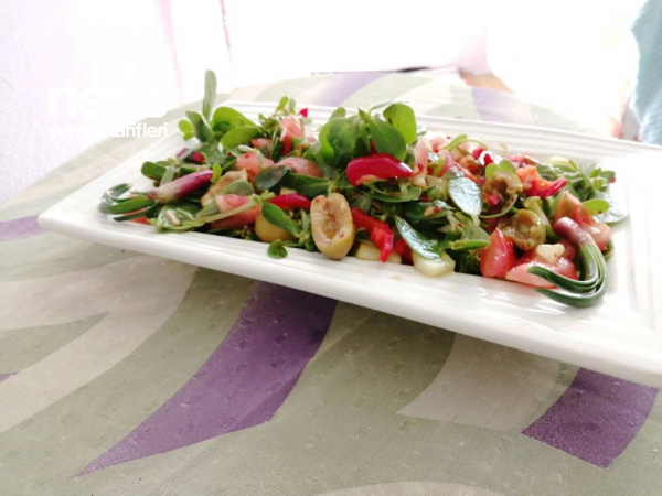 Semizotu Salatası (az Malzeme Bol Lezzet)