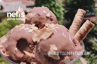 Ev Yapımı Çikolatalı Kaymaklı Dondurma (Orjinal) Tarifi