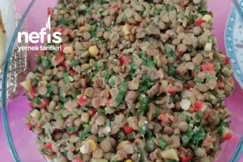 Yeşil Mercimek Salatası (İddalıyım Favoriziniz Olacak) Tarifi