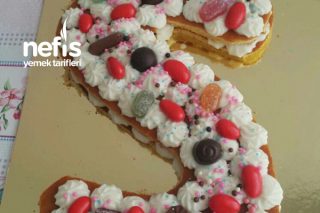 Harf Pasta (Cookie Cake) Tarifi