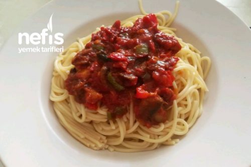 Sebzeli Domates Soslu Spaghetti Tarifi