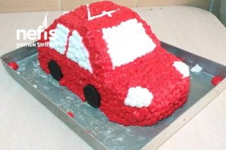 Araba Pasta (Oğlumun Doğum Günü Pastası) Tarifi
