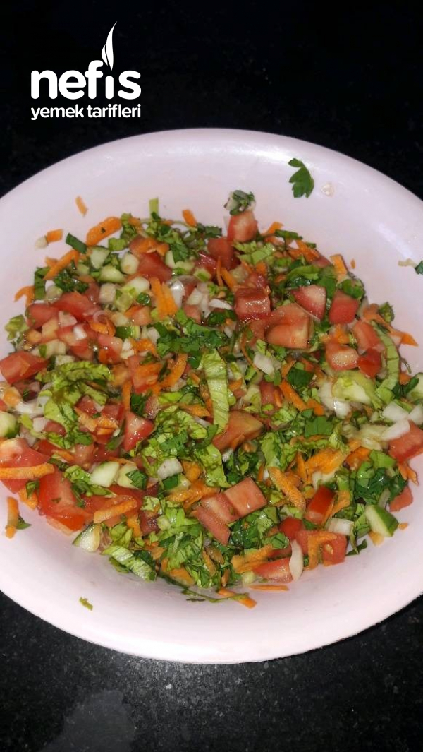 Kepapçı Salatası ( Mor Lahana Turşulu )