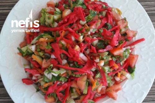 Kepapçı Salatası (Mor Lahana Turşulu) Tarifi