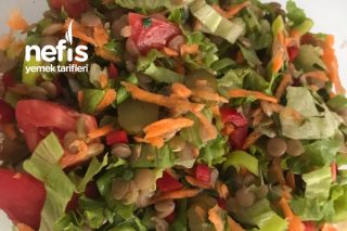 Diyet İçin Harika Bir Öğün Yeşil Mercimek Salatası Tarifi