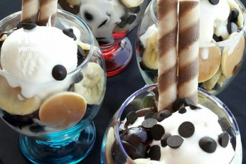 Kupda Dondurmalı Çikolatalı Mini Pankekler (10 Dakikada) Tarifi