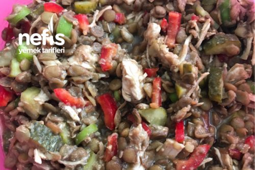 Hindi Etli Yeşil Mercimek Salatası Tarifi