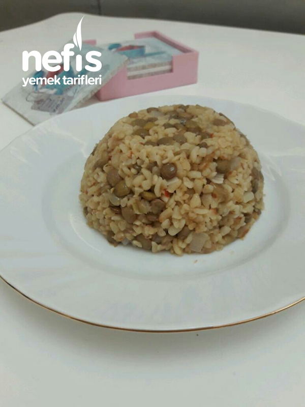 Yeşil Mercimekli Bulgur Pilavı