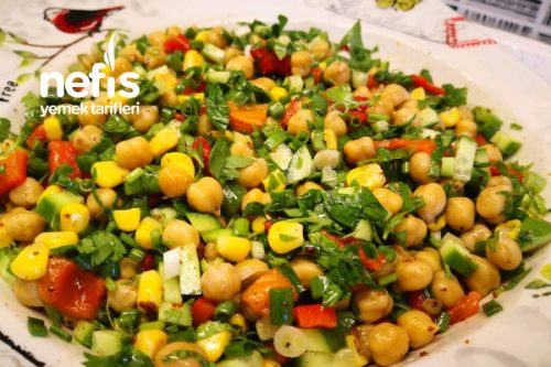 Nohut Salatası Tarifi  Mutlaka Denemelisiniz (Videolu)