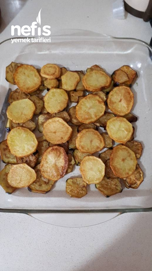Fırında Patlıcan Patates Oturtma