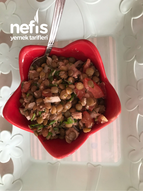 Ton Balıklı Yeşil Mercimek Salatası(sağlık Cümbüşü)