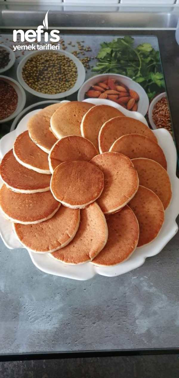 Duble Pofidik Pancake (Akşamdan Hazırla, Sabah Pişir)