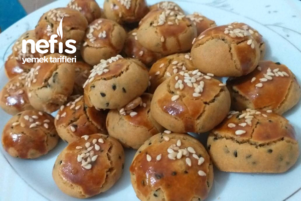 Çörek Otlu Ağızda Dağılan Bayatlamayan misket Kurabiye Nefis Yemek