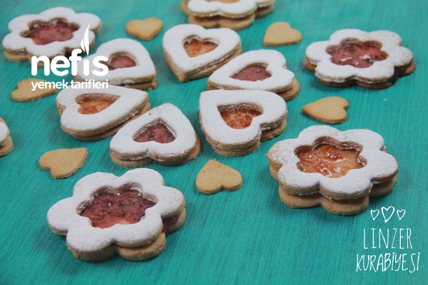 Linzer Kurabiye (Mükemmel) (Videolu) Nefis Yemek Tarifleri