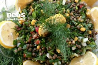 Yeşil Mercimek Salatası (Sağlıklı Doyurucu) Tarifi