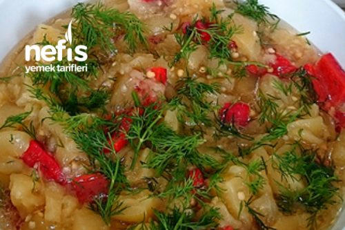 Köz Patlıcan  Biber Salatası Tarifi