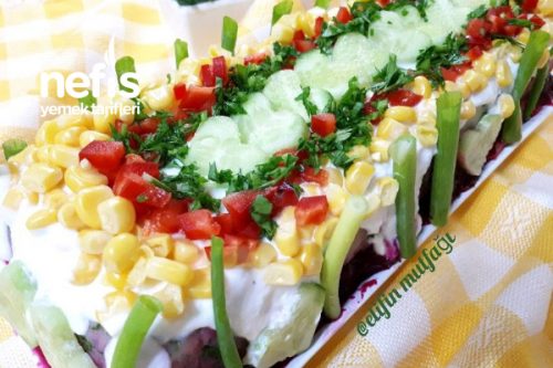 3 Renkli Patates Salatası Tarifi