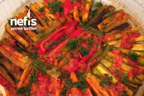 Zeytinyağlı Renkli Sebze Kebabı Tarifi