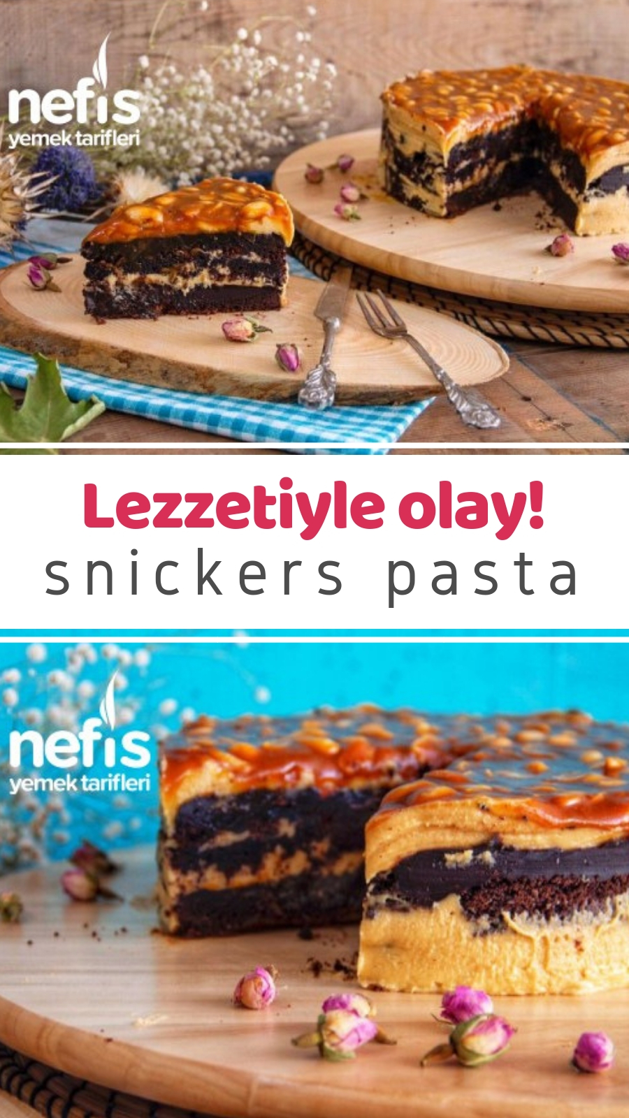 Snickers Pasta (Videolu) Nefis Yemek Tarifleri