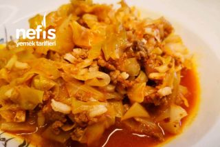 Kapuska Nasıl Yapılır? Kıymalı Pirinçli Lahana Yemeği (Videolu)