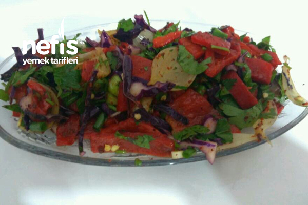 Köz Soğan Kapya Biber Salatası