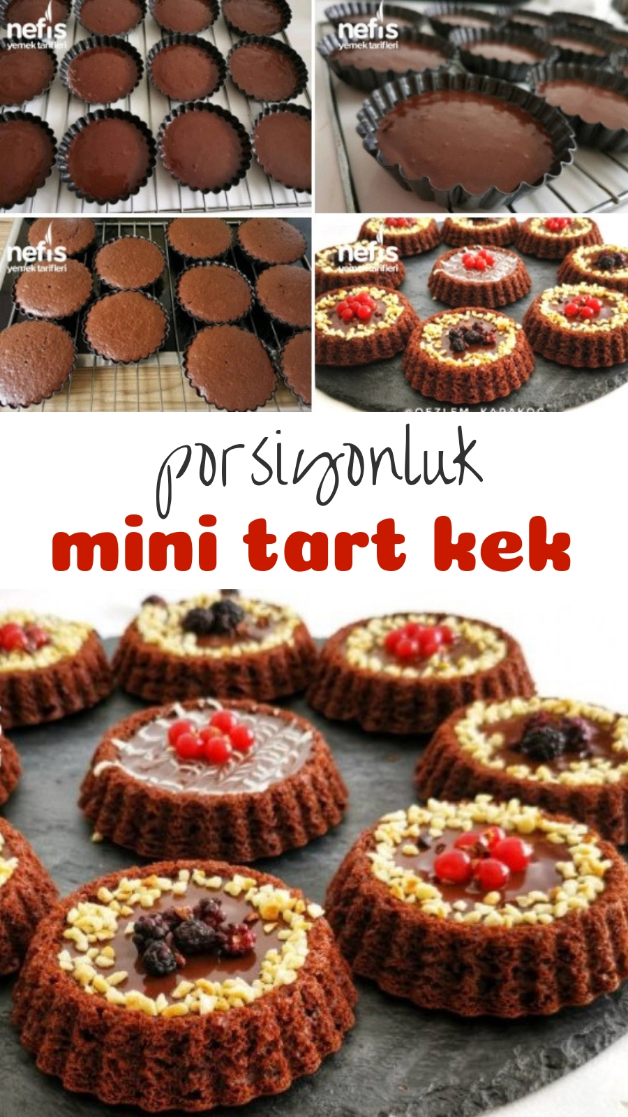 Mini Tart Kek ( Porsiyonluk) Nefis Yemek Tarifleri