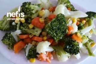 Brokoli  Ve Karnabahar Salatası Tarifi