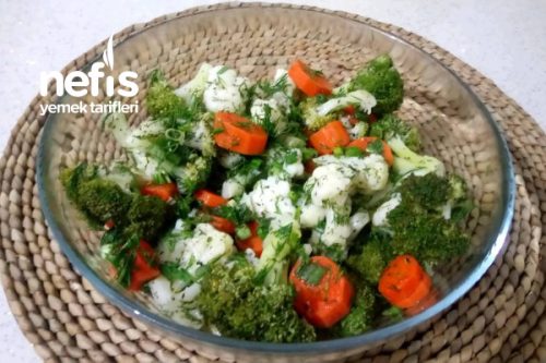 Brokoli Karnabahar Salatası (Videolu) Tarifi