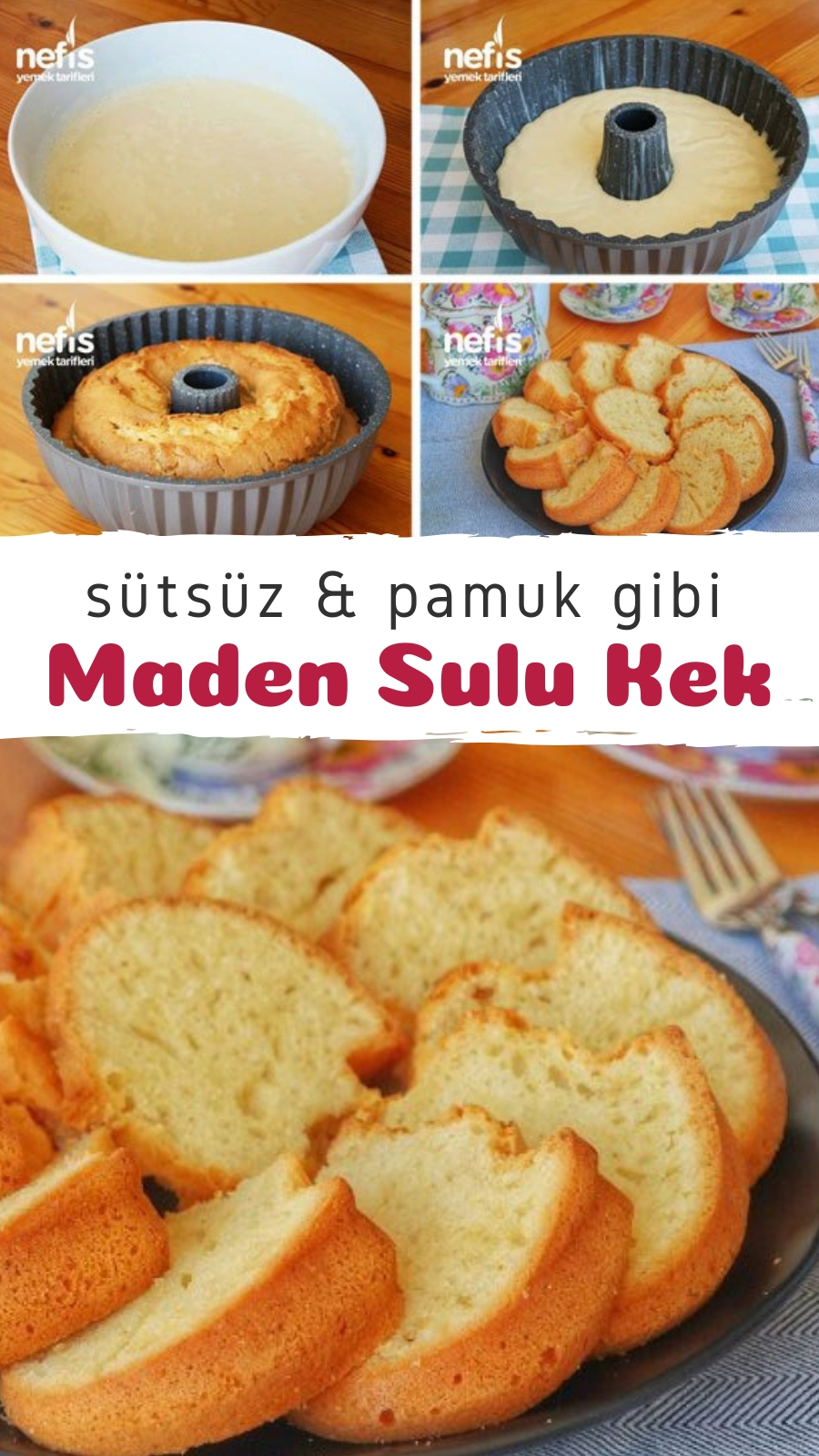 Maden Sulu Kek Tarifi (videolu) Nefis Yemek Tarifleri