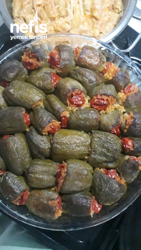 Fırın Da Zeytin Yağlı Biber Dolması