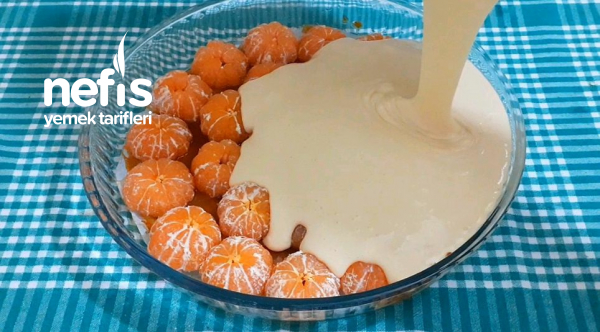 Karamelize Borcamda Mandalinalı Kek (Videolu)