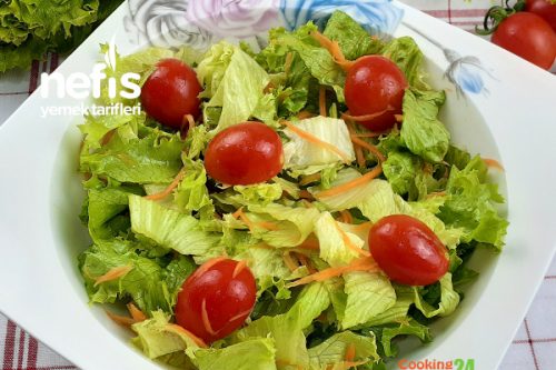 Pratik Kıvırcık Marul Salatası (Videolu) Tarifi