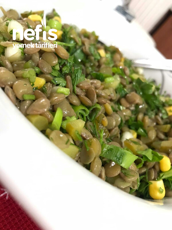 Yeşil Mercimek Salatası (lezzeti muhteşem ve Çok Pratik)