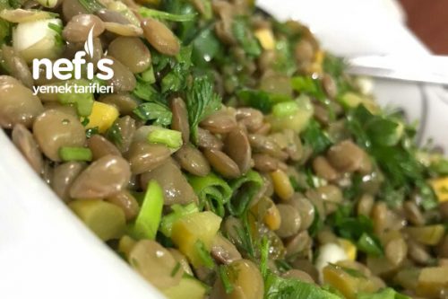 Yeşil Mercimek Salatası (Lezzeti Muhteşem Ve Çok Pratik) Tarifi